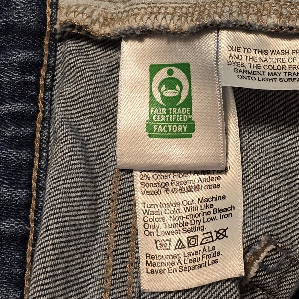 J Crew Factory Essential Straight Jean Womens 32 Blue Medium Wash Stretch Denim - Picture 4 of 13